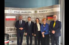 Przedstawiciele delegacji Państwowej Inspekcji Pracy.